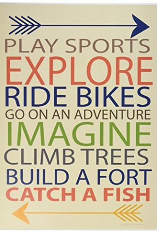 The Kids Room by Stupell Typography Art Wall Plaque