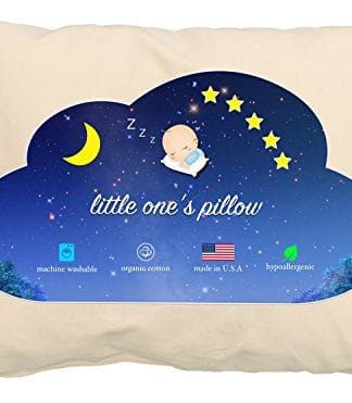 Little One's Pillow - Toddler Pillow, Delicate Organic Cotton, Hand-Crafted in USA (13 in x 18 in)