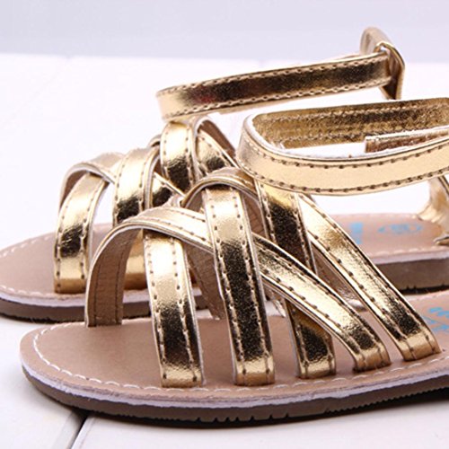 Voberry® Baby Infant Girls Summer Outdoor Prewalker Bronze Anti-Slip Sandals - Image 4