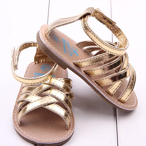 Voberry® Baby Infant Girls Summer Outdoor Prewalker Bronze Anti-Slip Sandals - Image 5