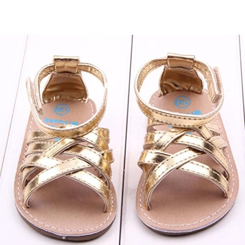 Voberry® Baby Infant Girls Summer Outdoor Prewalker Bronze Anti-Slip Sandals - Image 6