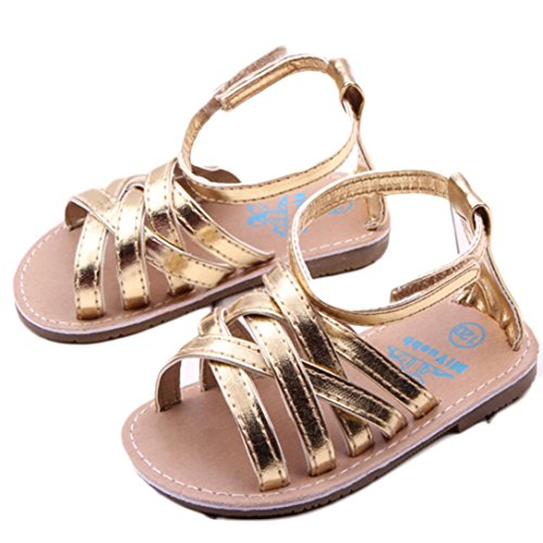 Voberry® Baby Infant Girls Summer Outdoor Prewalker Bronze Anti-Slip Sandals - Image 2