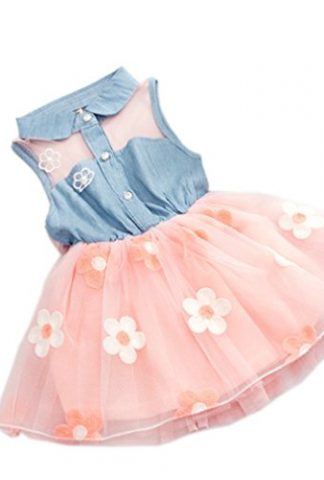 YOMIYOKA Baby Girl Dress 1 - 4 Years Flower Wedding Princess Bowknot Party Dresses