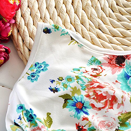 Zhuannian Baby Girls Flower Sleeveless Dresses - Image 4
