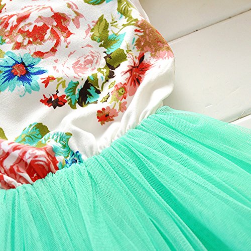 Zhuannian Baby Girls Flower Sleeveless Dresses - Image 5