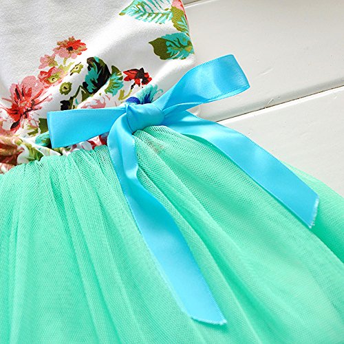 Zhuannian Baby Girls Flower Sleeveless Dresses - Image 7