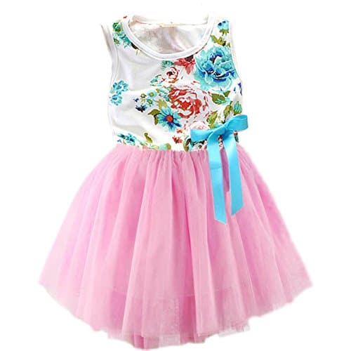 Zhuannian Baby Girls Flower Sleeveless Dresses - Image 8