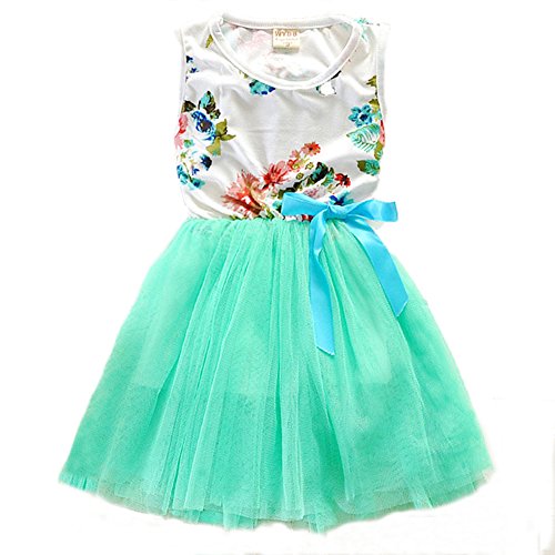 Zhuannian Baby Girls Flower Sleeveless Dresses