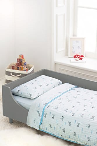 aden + anais Classic Toddler Bed in a Bag - Liam the Brave Kids Bedding Sets: Toddler Bedding, Toddler Pillow, Cotton Blanket